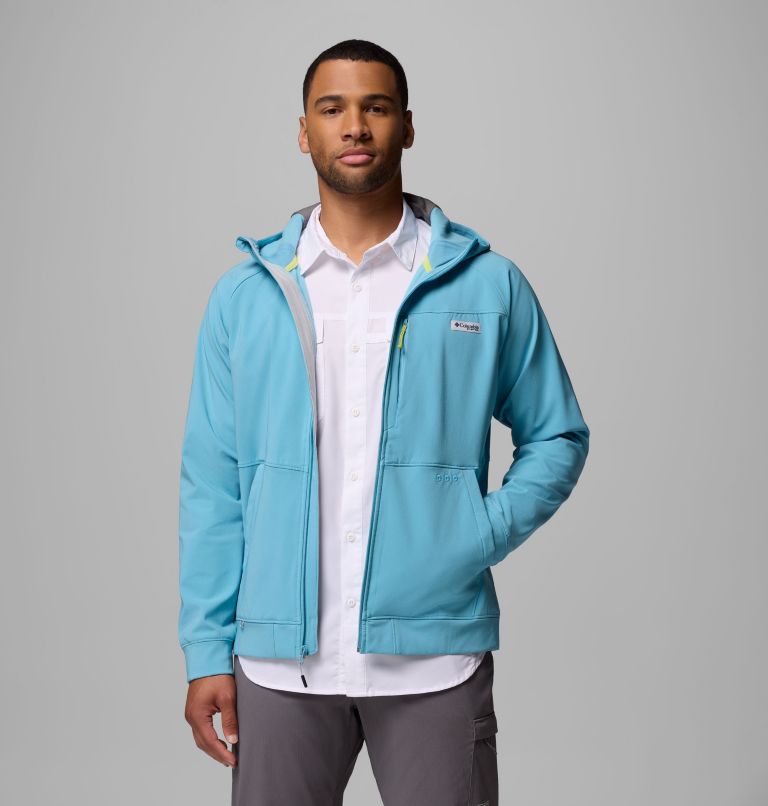 Men's Hydroforce Full Zip Hoodie, Color: Vintage Blue, image 5