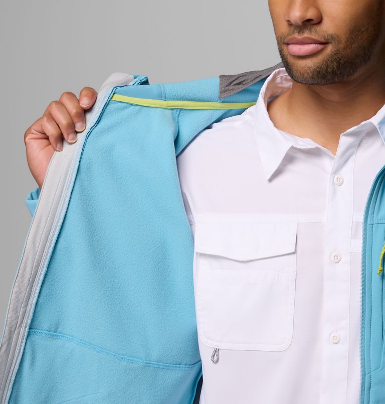 Men's Hydroforce Full Zip Hoodie, Color: Vintage Blue, image 6