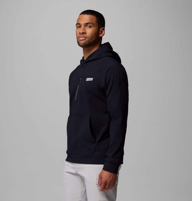Men's PFG Hydroforce Hoodie, Color: Black, image 4