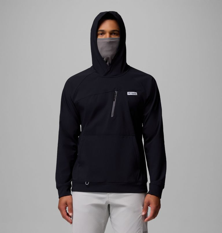 Men's PFG Hydroforce Hoodie, Color: Black, image 5