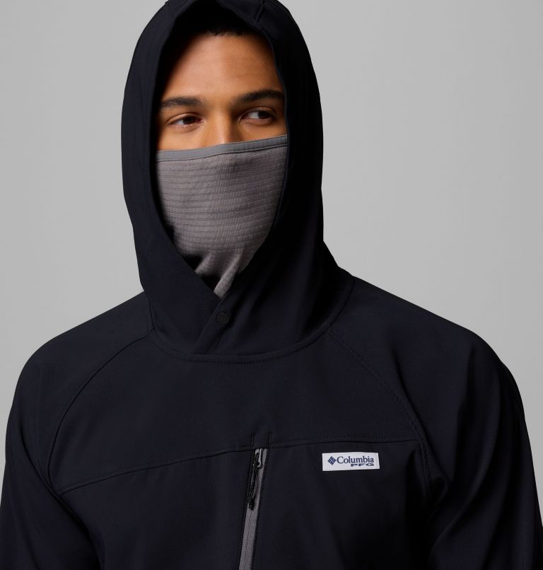 Men's PFG Hydroforce Hoodie, Color: Black, image 6