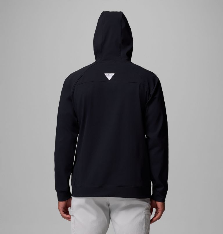 Men's PFG Hydroforce Hoodie, Color: Black, image 3