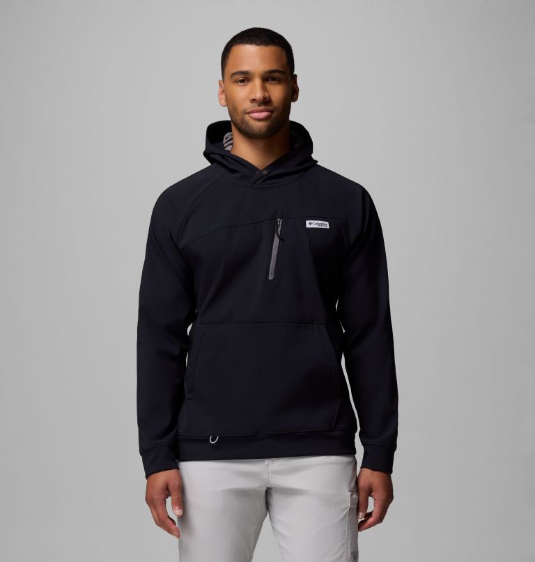 Men's PFG Hydroforce Hoodie, Color: Black, image 1