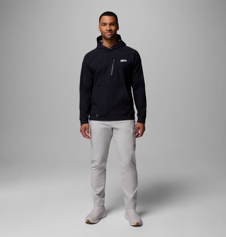 Men's PFG Hydroforce Hoodie, Color: Black, image 2