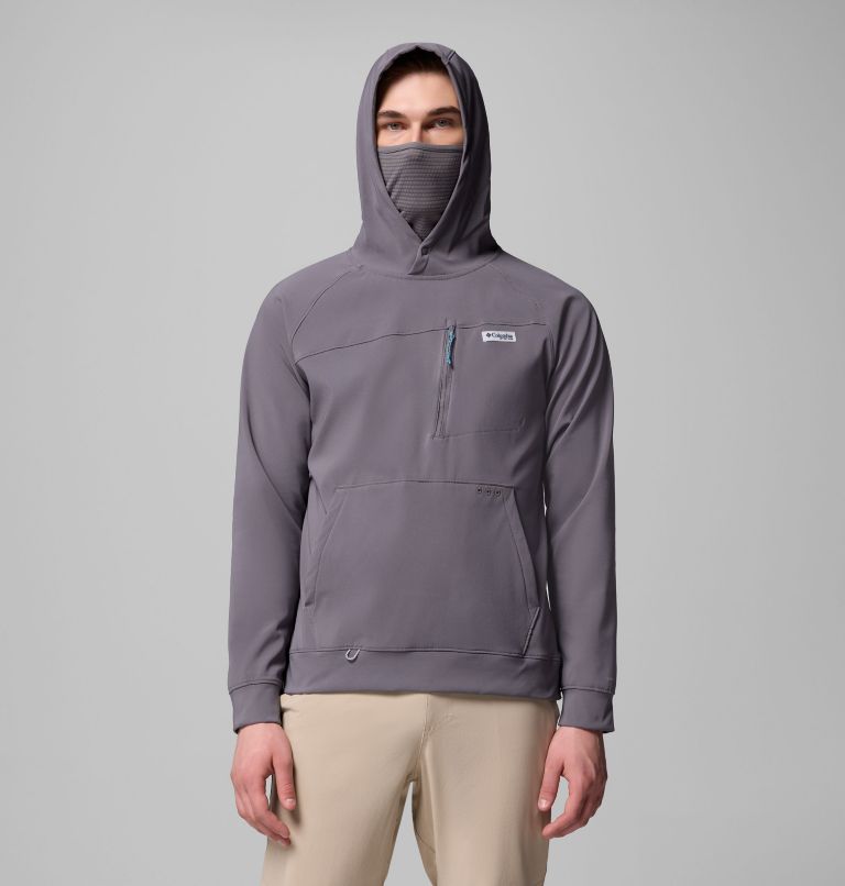 Men's PFG Hydroforce Hoodie, Color: City Grey, image 5