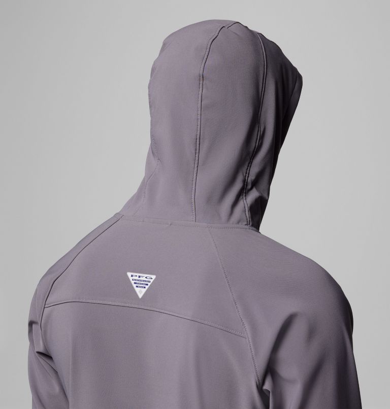 Men's PFG Hydroforce Hoodie, Color: City Grey, image 8