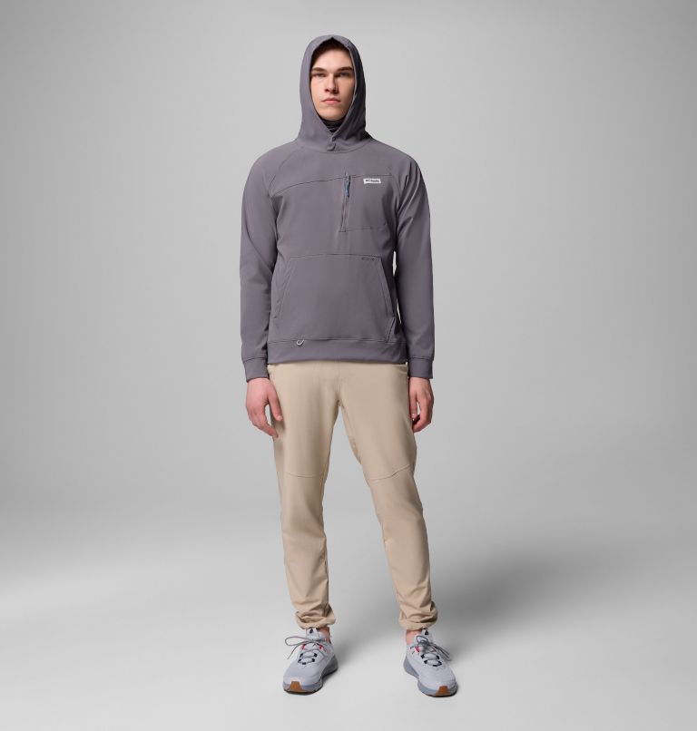 Men's PFG Hydroforce Hoodie, Color: City Grey, image 2