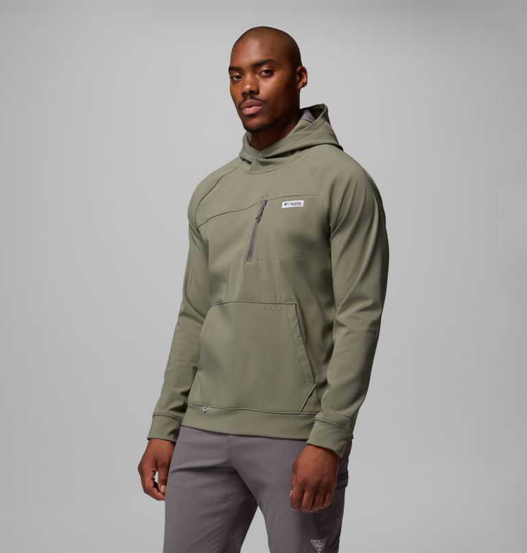 Men's PFG Hydroforce Hoodie, Color: Cypress, image 4