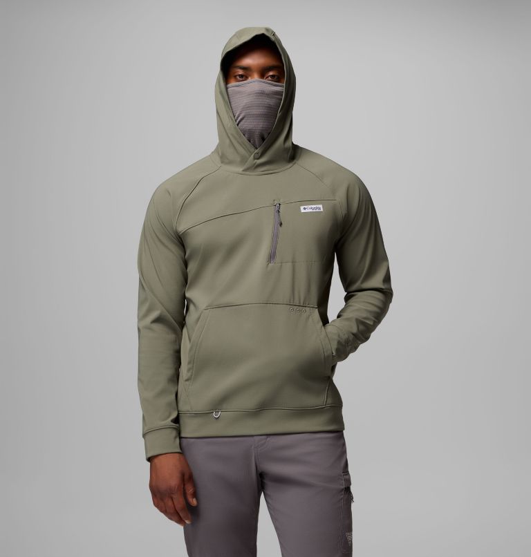 Men's PFG Hydroforce Hoodie, Color: Cypress, image 5