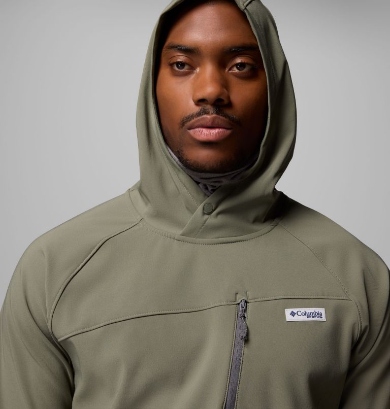 Men's PFG Hydroforce Hoodie, Color: Cypress, image 6