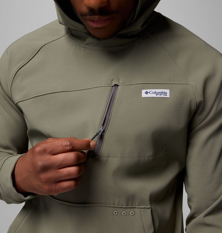 Men's PFG Hydroforce Hoodie, Color: Cypress, image 7