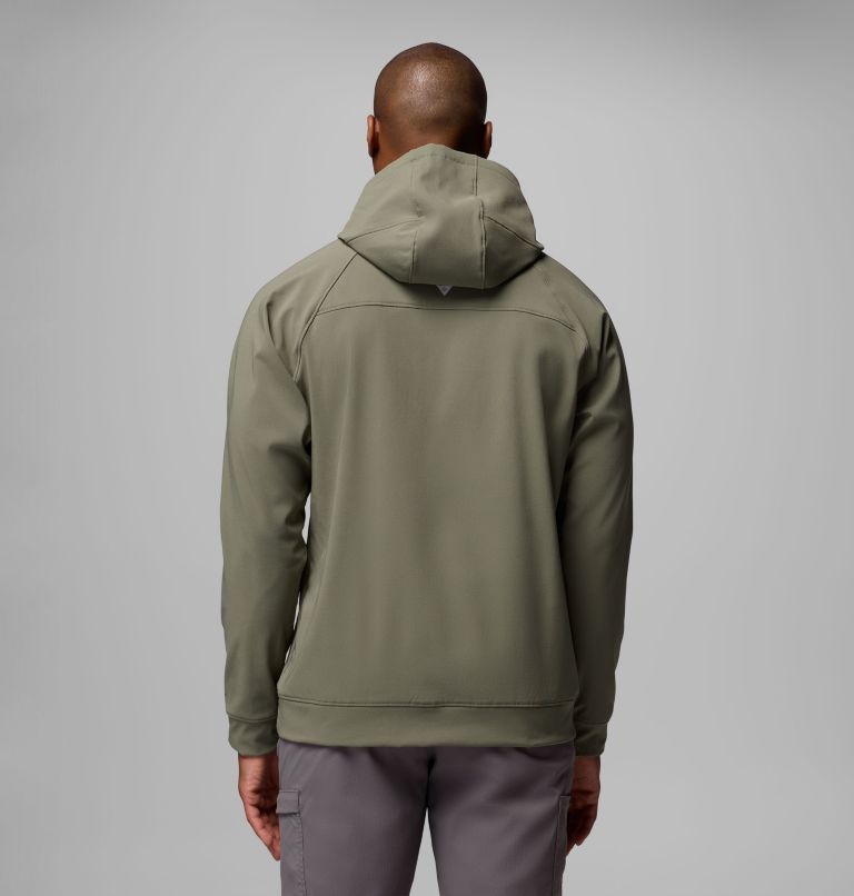 Men's PFG Hydroforce Hoodie, Color: Cypress, image 3