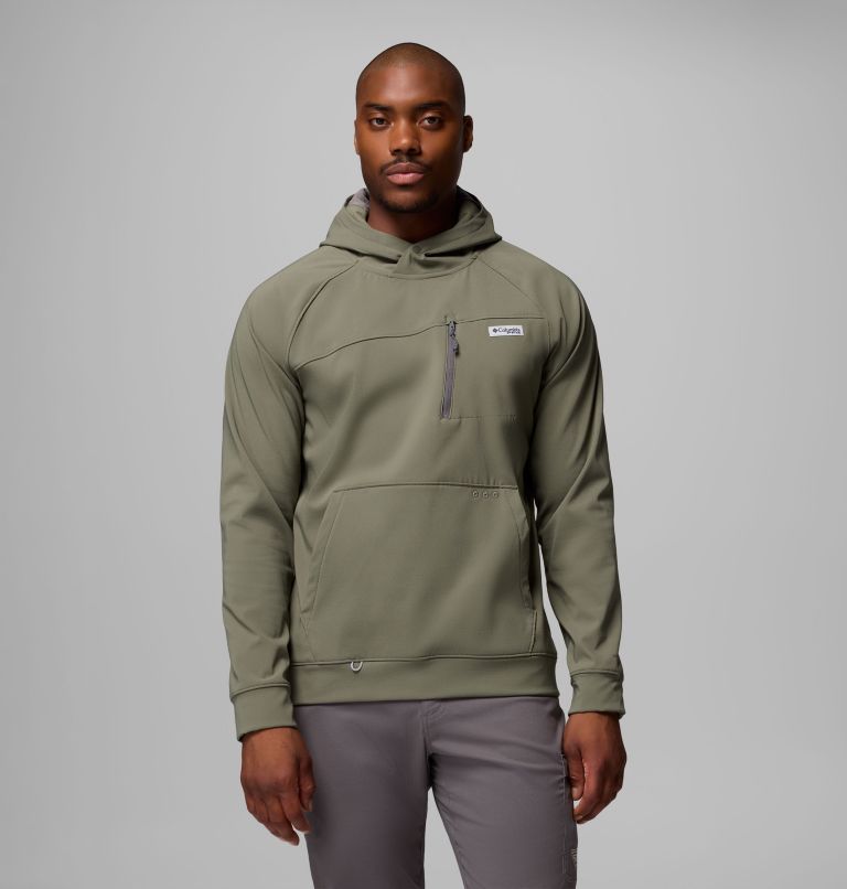 Men's PFG Hydroforce Hoodie, Color: Cypress, image 1