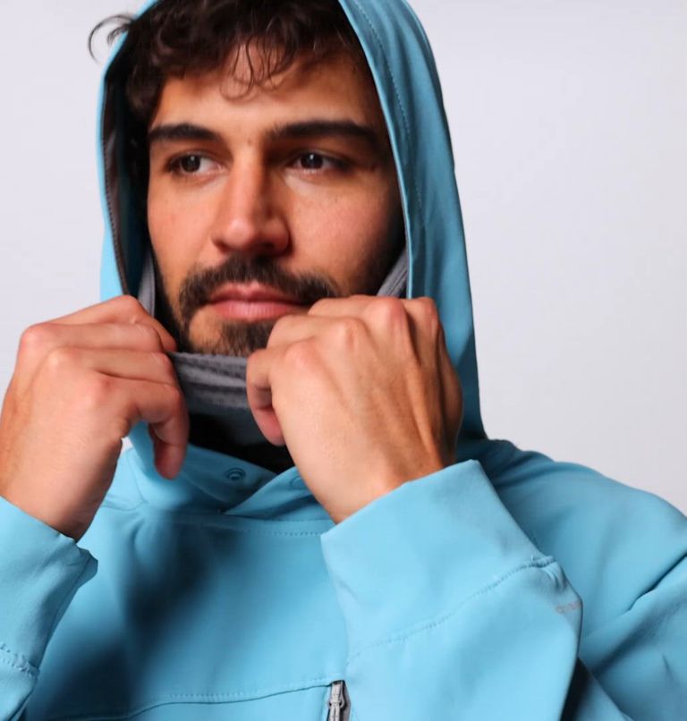 Men's PFG Hydroforce Hoodie, Color: Vintage Blue