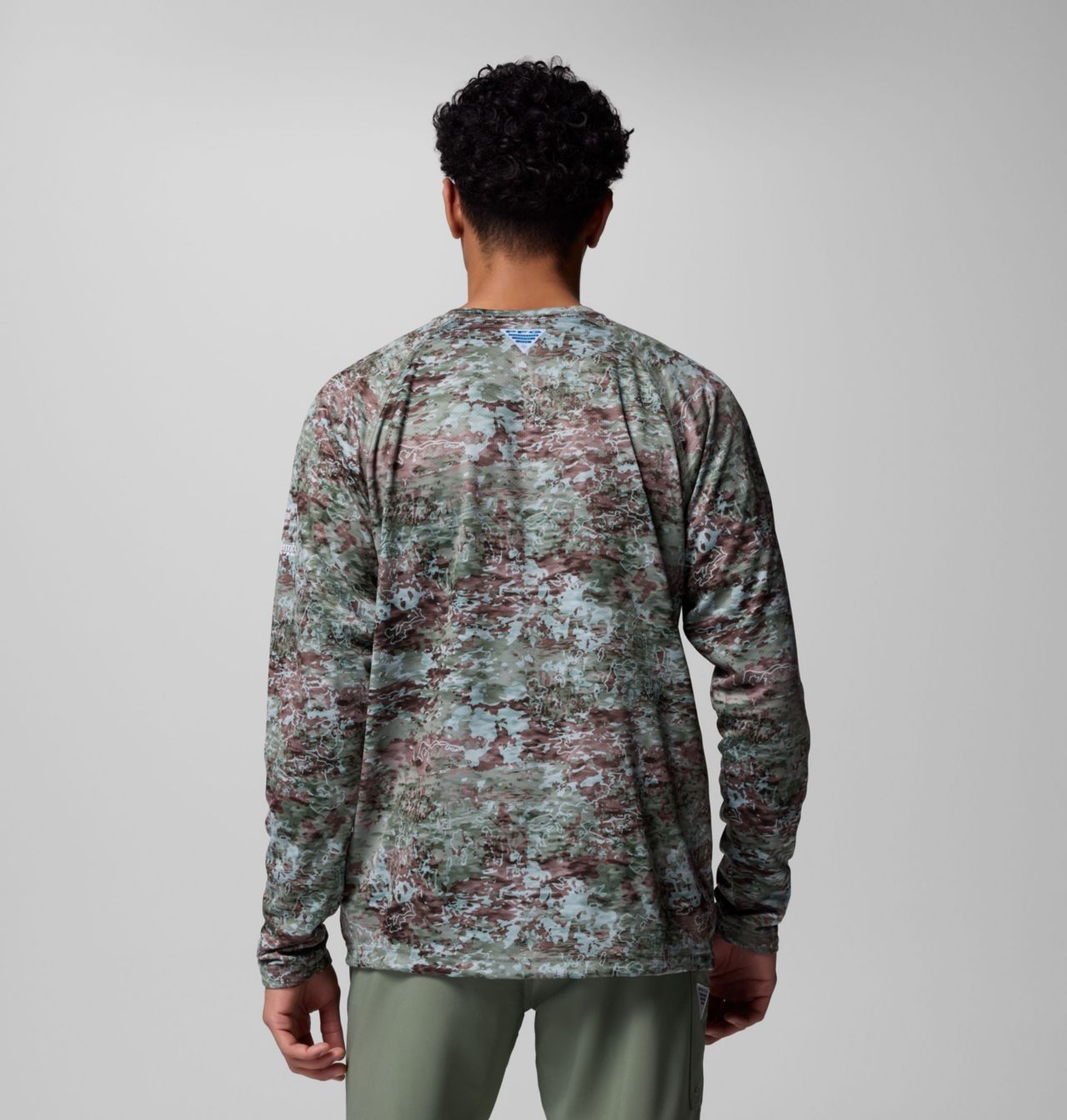Men's PFG Super Solar Stream™ Border Hex Long Sleeve Shirt 3