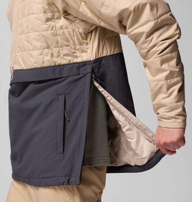 Men's PFG Uncharted II Insulated Anorak, Color: Ancient Fossil, Shark, image 6