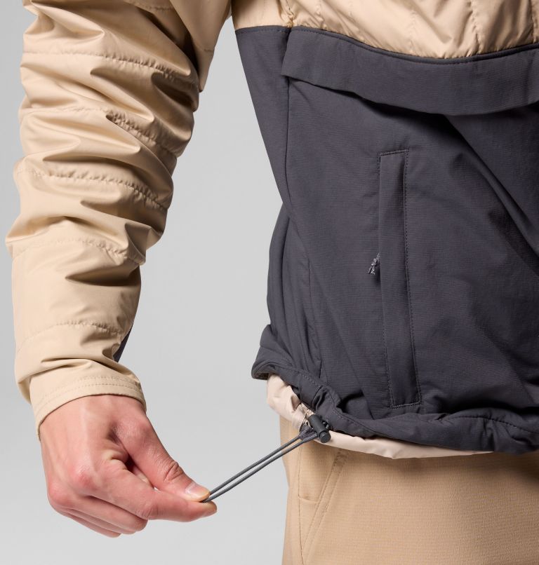 Men's PFG Uncharted II Insulated Anorak, Color: Ancient Fossil, Shark, image 8