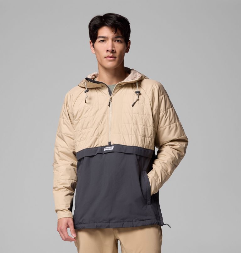 Men's PFG Uncharted II Insulated Anorak, Color: Ancient Fossil, Shark, image 1