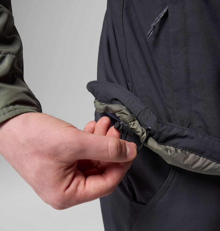 Men's PFG Uncharted II Insulated Anorak, Color: Cypress, Shark, image 8