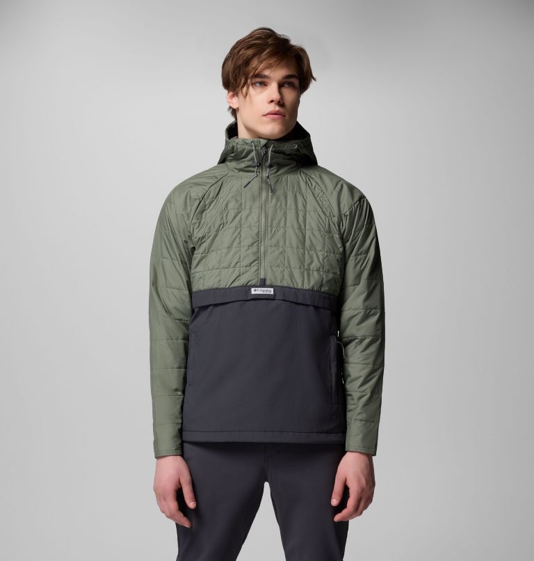 Men's PFG Uncharted II Insulated Anorak, Color: Cypress, Shark, image 1