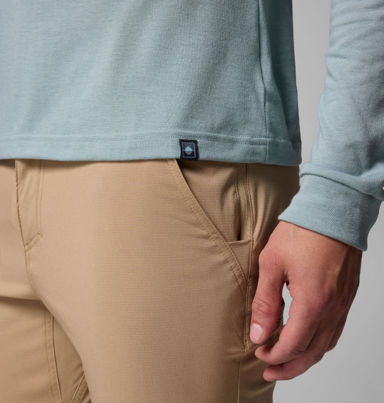 T-shirt Technique Graphique Manches Longues PFG Uncharted Homme, Color: Crushed Blue Heather, Guadalupe Drift, image 6