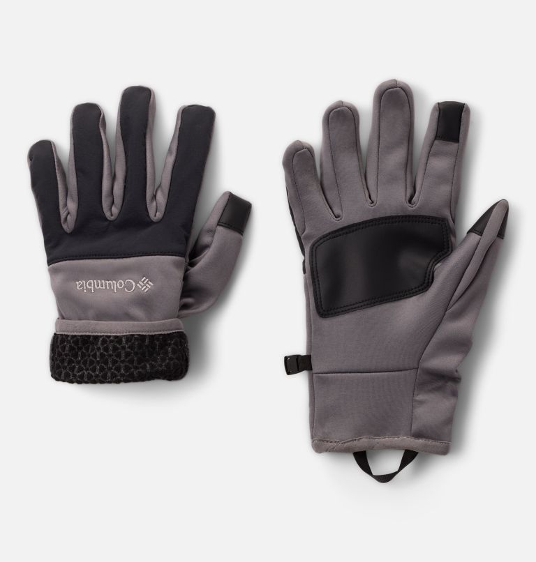 Men's Arctic Crest Gloves, Color: City Grey, Black, image 2