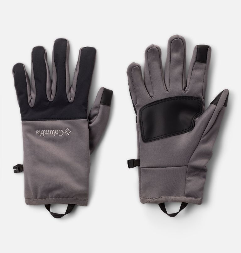Men's Arctic Crest Gloves, Color: City Grey, Black, image 1