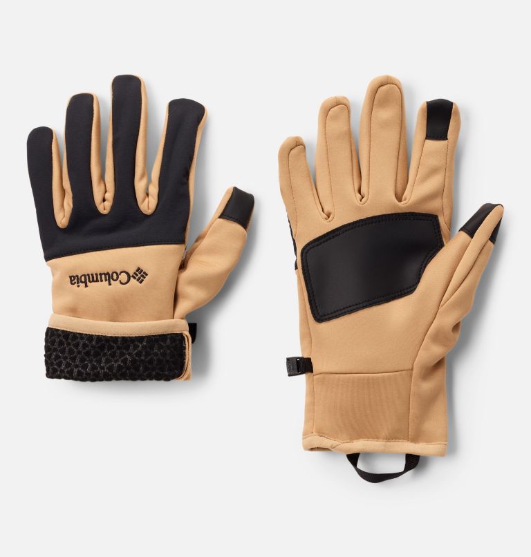 Men's Arctic Crest Gloves, Color: Canoe, Black, image 2