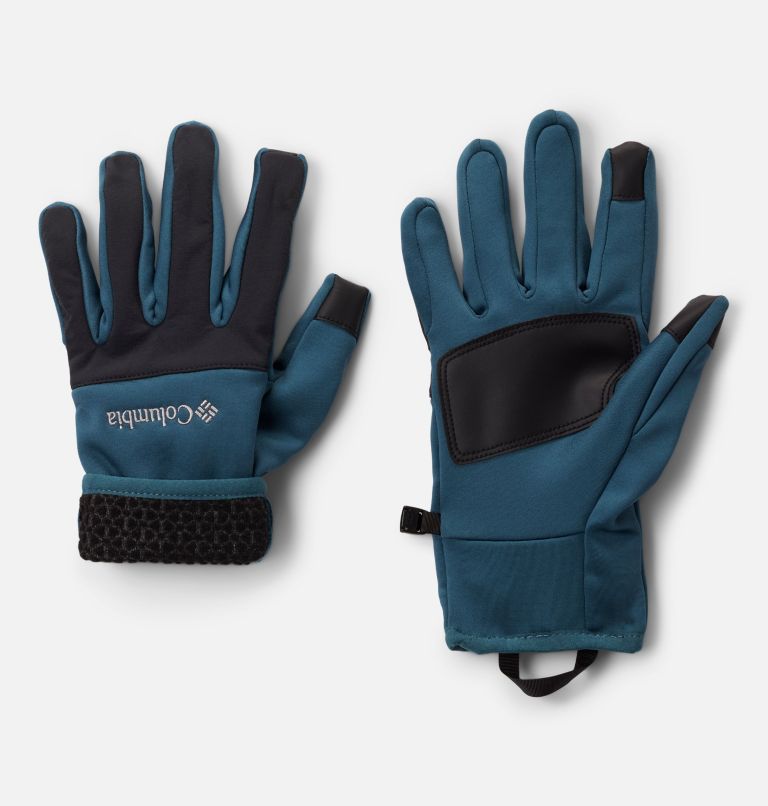 Men's Arctic Crest Gloves, Color: Everblue, Black, image 2