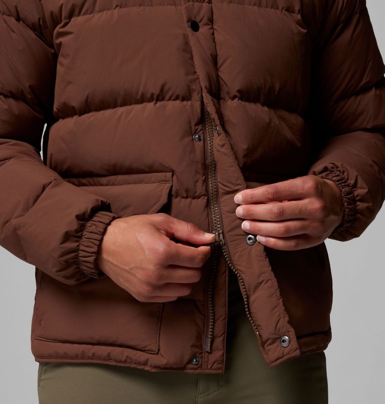 Men's Wallowa Down Hooded Jacket, Color: Tobacco, image 9