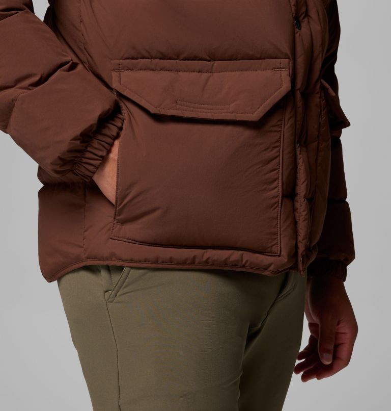 Men's Wallowa Down Hooded Jacket, Color: Tobacco, image 10