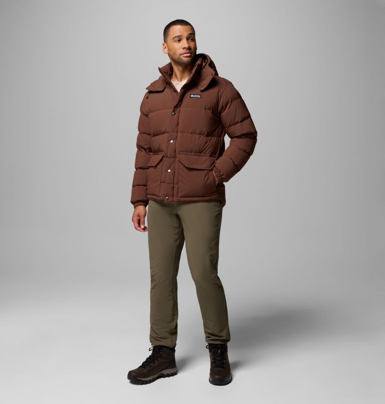 Men's Wallowa Down Hooded Jacket, Color: Tobacco, image 2