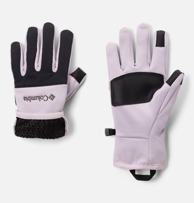 Women's Arctic Crest Gloves, Color: Lavender Pearl, image 2
