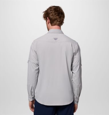 Men's Skiff Guide II Long Sleeve Shirt, Color: Cool Grey, image 3
