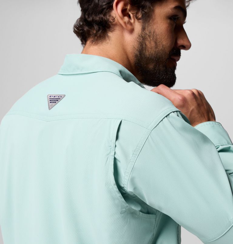Skiff Guide II Long Sleeve Shirt | 357 | M, Color: Misty Jade, image 6
