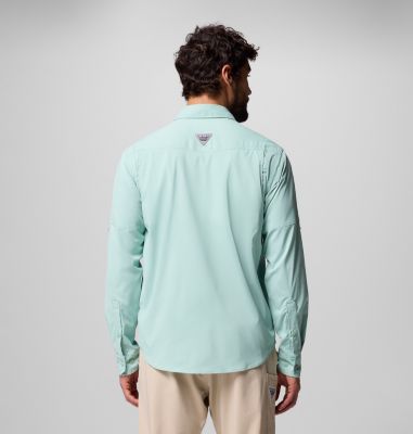 Men's Skiff Guide II Long Sleeve Shirt, Color: Misty Jade, image 7