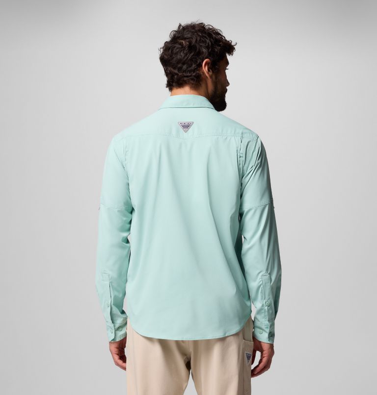 Skiff Guide II Long Sleeve Shirt | 357 | M, Color: Misty Jade, image 3