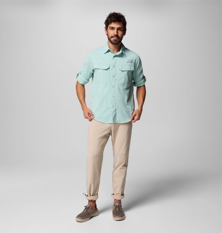 Skiff Guide II Long Sleeve Shirt | 357 | M, Color: Misty Jade, image 11