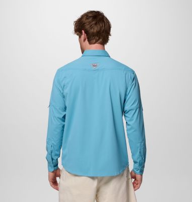 Men's Skiff Guide II Long Sleeve Shirt, Color: Vintage Blue, image 19
