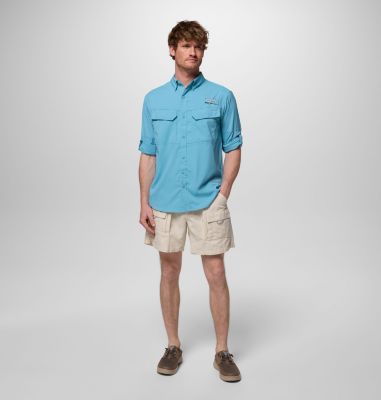 Men's Skiff Guide II Long Sleeve Shirt, Color: Vintage Blue, image 18