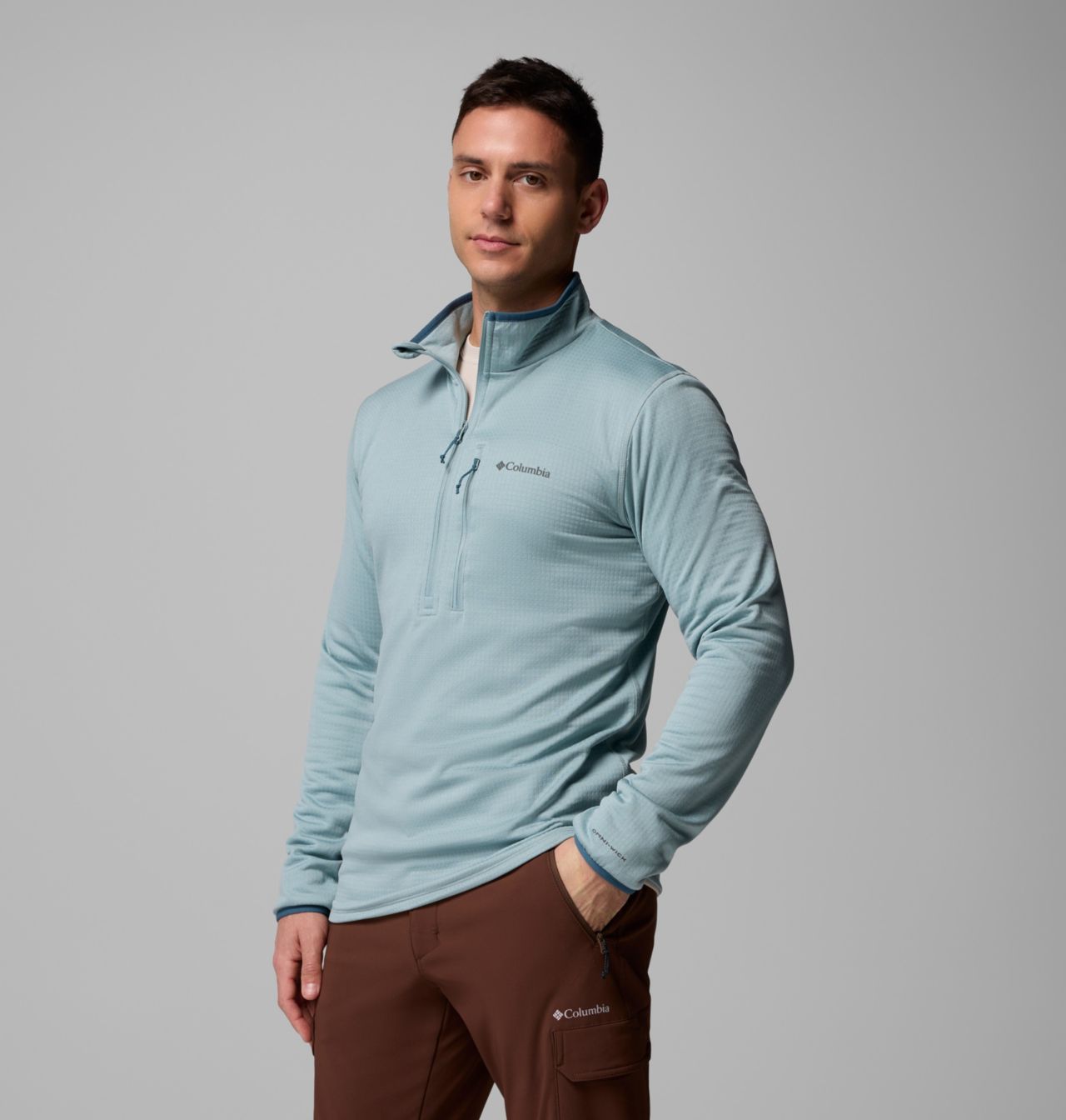 Manteau en laine polaire avec demi-fermeture éclair Essential Hike™ Grid pour homme 3