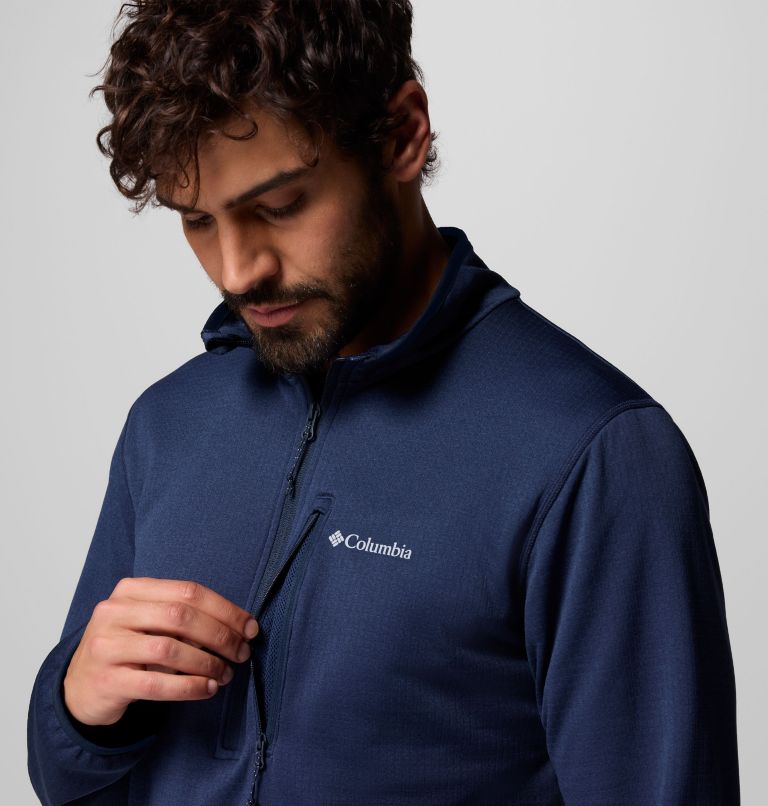 Essential Hike Grid Fleece Half Zip | 464 | XL, Color: Collegiate Navy, image 5