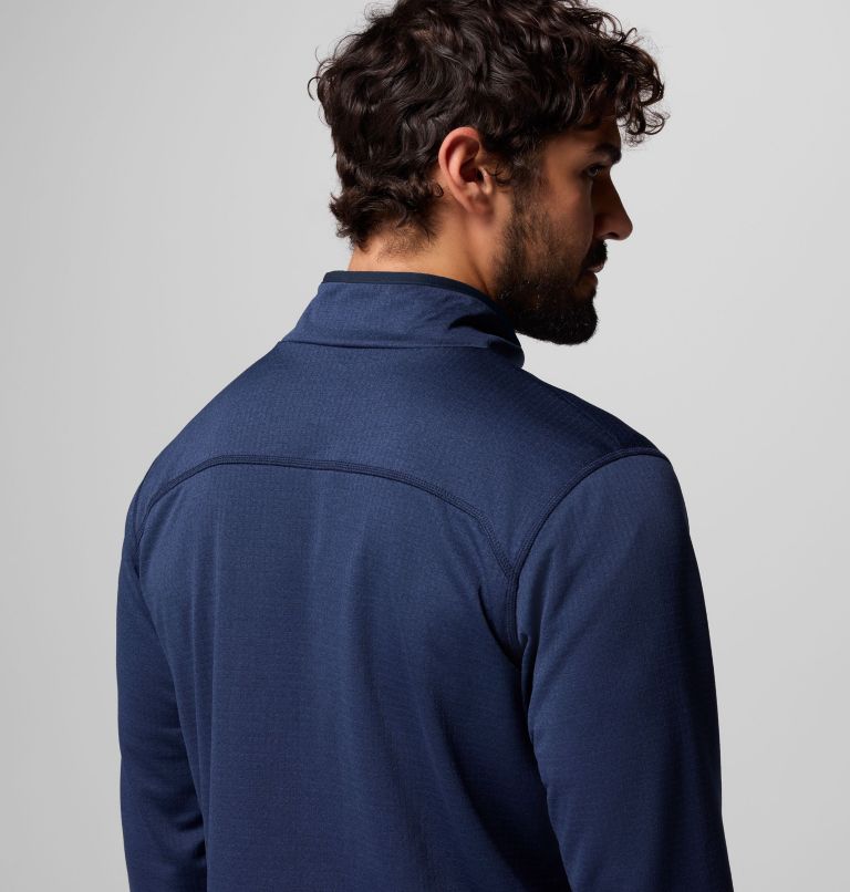 Essential Hike Grid Fleece Half Zip | 464 | XL, Color: Collegiate Navy, image 6