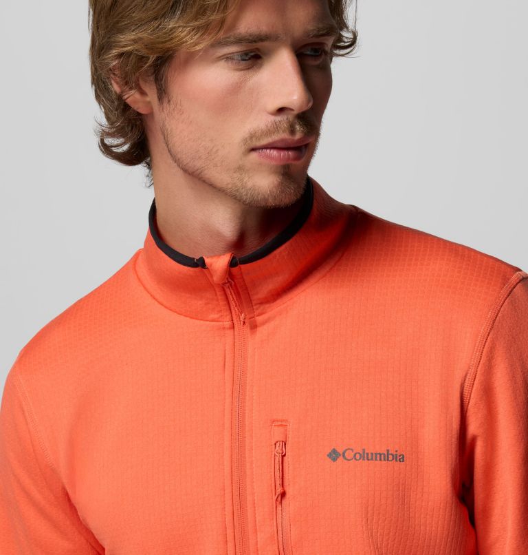 Essential Hike Grid Fleece Half Zip | 864 | XS, Color: Zing, image 5