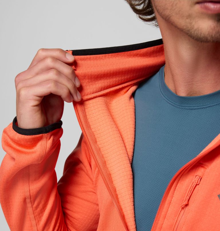 Essential Hike Grid Fleece Half Zip | 864 | XS, Color: Zing, image 6