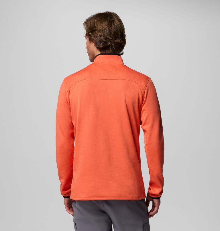 Essential Hike Grid Fleece Half Zip | 864 | XS, Color: Zing, image 3