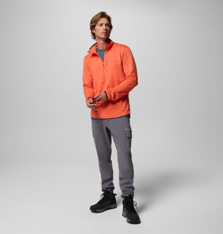 Essential Hike Grid Fleece Half Zip | 864 | XS, Color: Zing, image 2