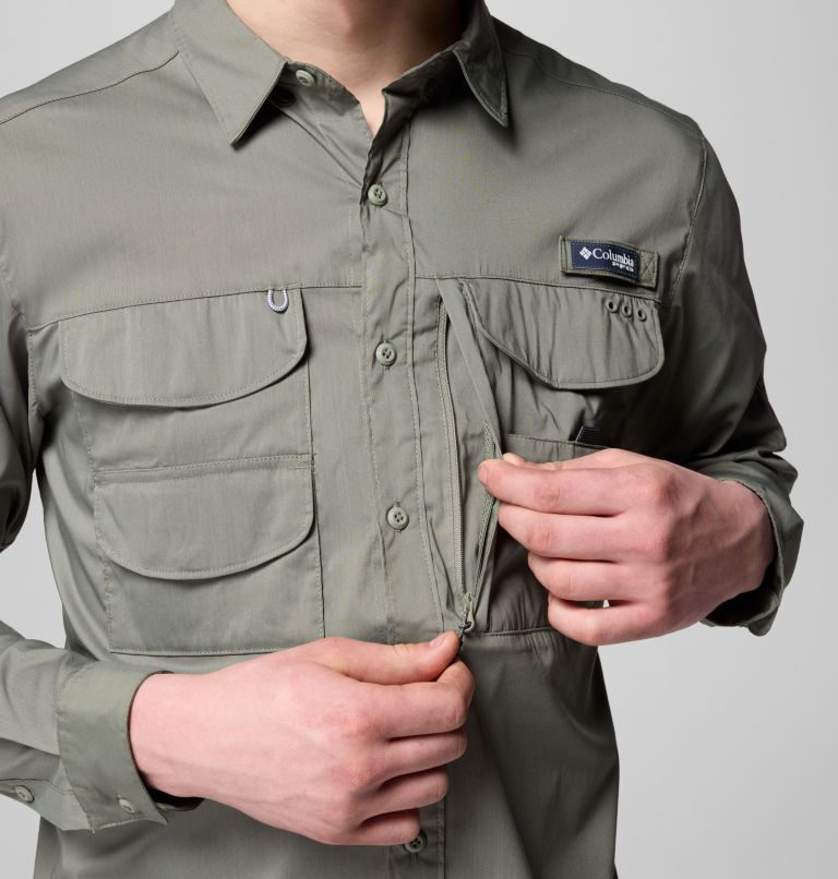 Men's PFG Bonehead Elite Long Sleeve Shirt, Color: Cypress, image 9