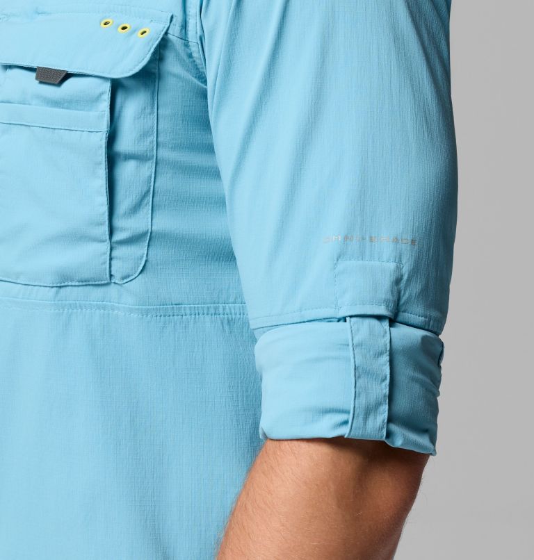 Bahama Elite LS Shirt | 455 | L, Color: Vintage Blue, image 6