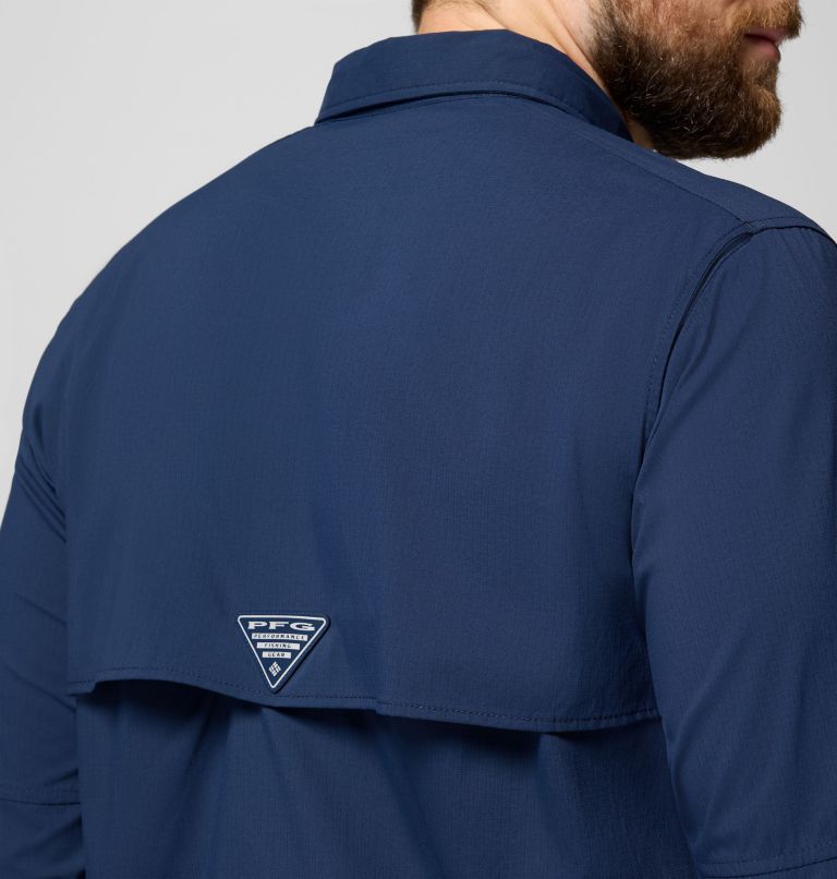 Men's PFG Bahama Elite Long Sleeve Shirt, Color: Collegiate Navy, image 10